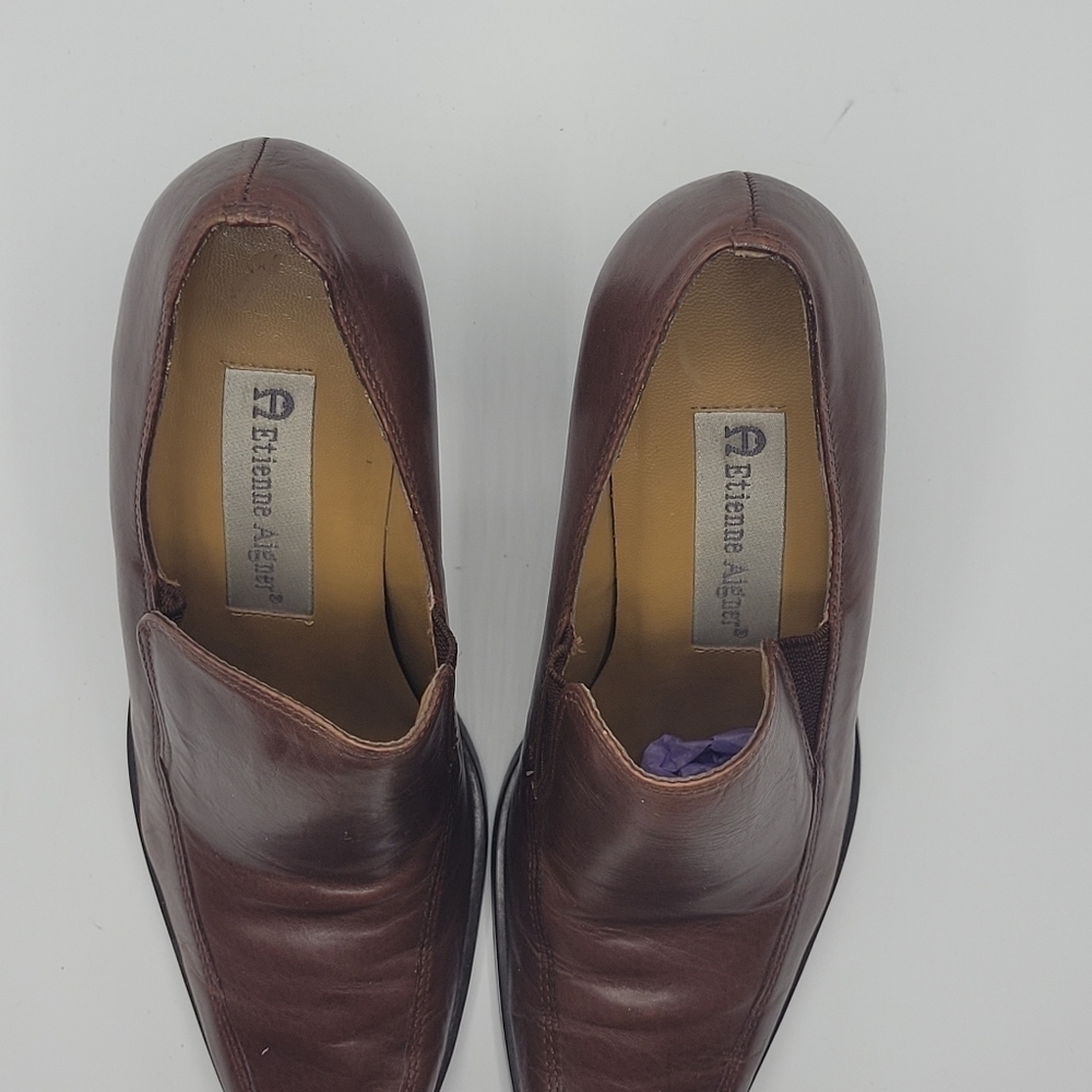 Etienne Aigner all leather upper sterling heels size 5 1/2 M - Picture 5 of 14